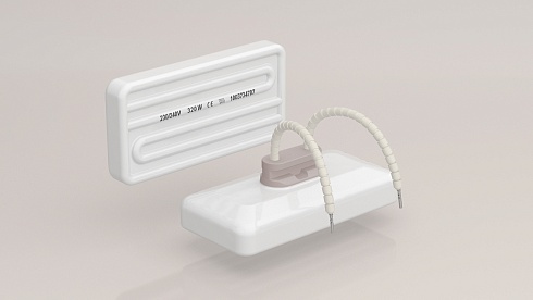 Keraminis tuščiaviduris infraraudonųjų spindulių šildymo elementas